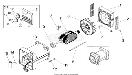 Part Location Diagram of 102655GS Briggs and Stratton Alternator